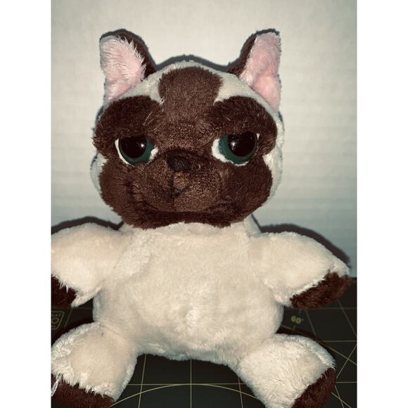 Unipak 5" Plumpee Cat Siamese Stuffed Plush Animal Personality Fun Plush EyeLids - Picture 3 of 11